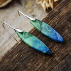 Copper Natural Stone Geometric Shape Earrings for Women