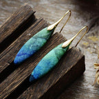 Copper Natural Stone Geometric Shape Earrings for Women