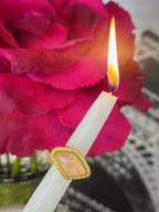 Rose Quartz Asymmetrical Faceted Gold Plated Ring
