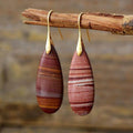 Natural Stone Waterdrop Shape Earrings for Elegant Style