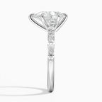 2.5ct Lab Diamond Ring | Pear Vine Design | IGI Certified | 10K White