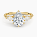 2ct Lab Diamond Ring | Pear with Pear Sides | IGI Certified DEF VS+ |