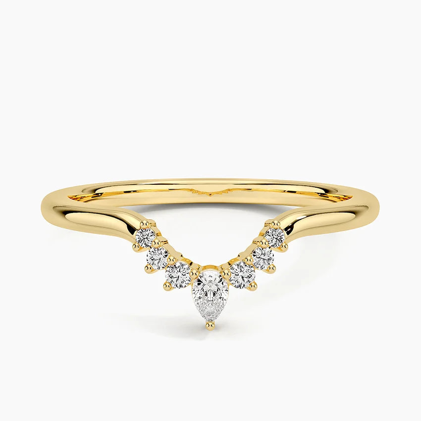 1ct Lab Diamond Ring | Crescent Contour | IGI Certified | 10K White