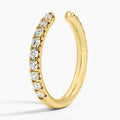 1ct Lab Diamond Ring | Open French Pavé Band | IGI Certified VS+ DEF |