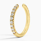 1ct Lab Diamond Ring | Open French Pavé Band | IGI Certified VS+ DEF |