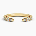 1ct Lab Diamond Ring | Open French Pavé Band | IGI Certified VS+ DEF |