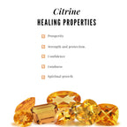 Vintage Style 8mm Citrine Cushion Cut Engagement Ring with Diamond