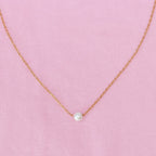 Dainty Single Pearl Necklace