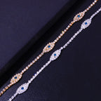 Vintage Bule Evil Eye Anklet Bracelet Beach Women Crystal Anklet1