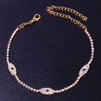 Vintage Bule Evil Eye Anklet Bracelet Beach Women Crystal Anklet1