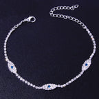 Vintage Bule Evil Eye Anklet Bracelet Beach Women Crystal Anklet1