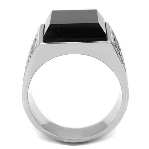 TK3076 - High polished (no plating) Stainless Steel Ring with