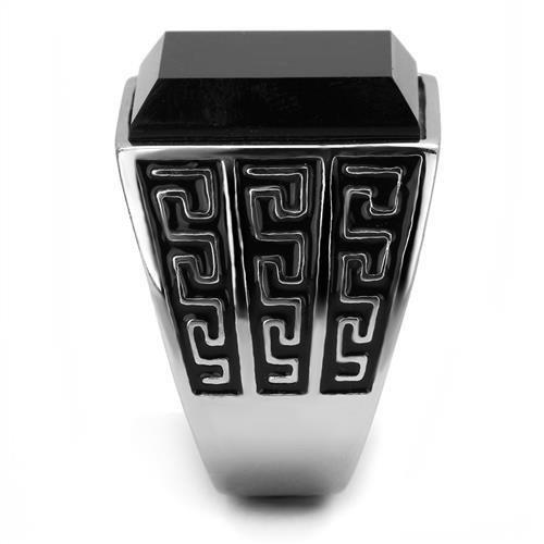 TK3076 - High polished (no plating) Stainless Steel Ring with