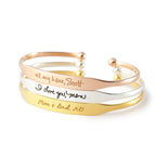 Handwritten Cuff Bracelet