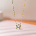 Stud Necklace. Silver/Gold