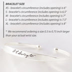 Handwritten Cuff Bracelet