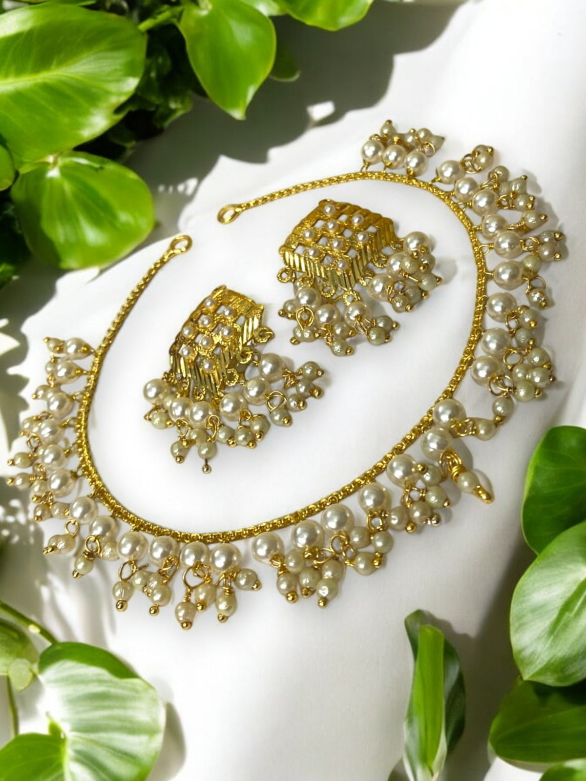 Elegant Punjabi Necklace with Earrings