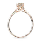 14K Rose Gold Ring with 1 Round-Cut Lab-Created Diamond 0.54 CT.TW
