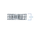 14K White Gold Ring with 14 Round-Cut Lab-Created Diamonds 0.787 CT.TW