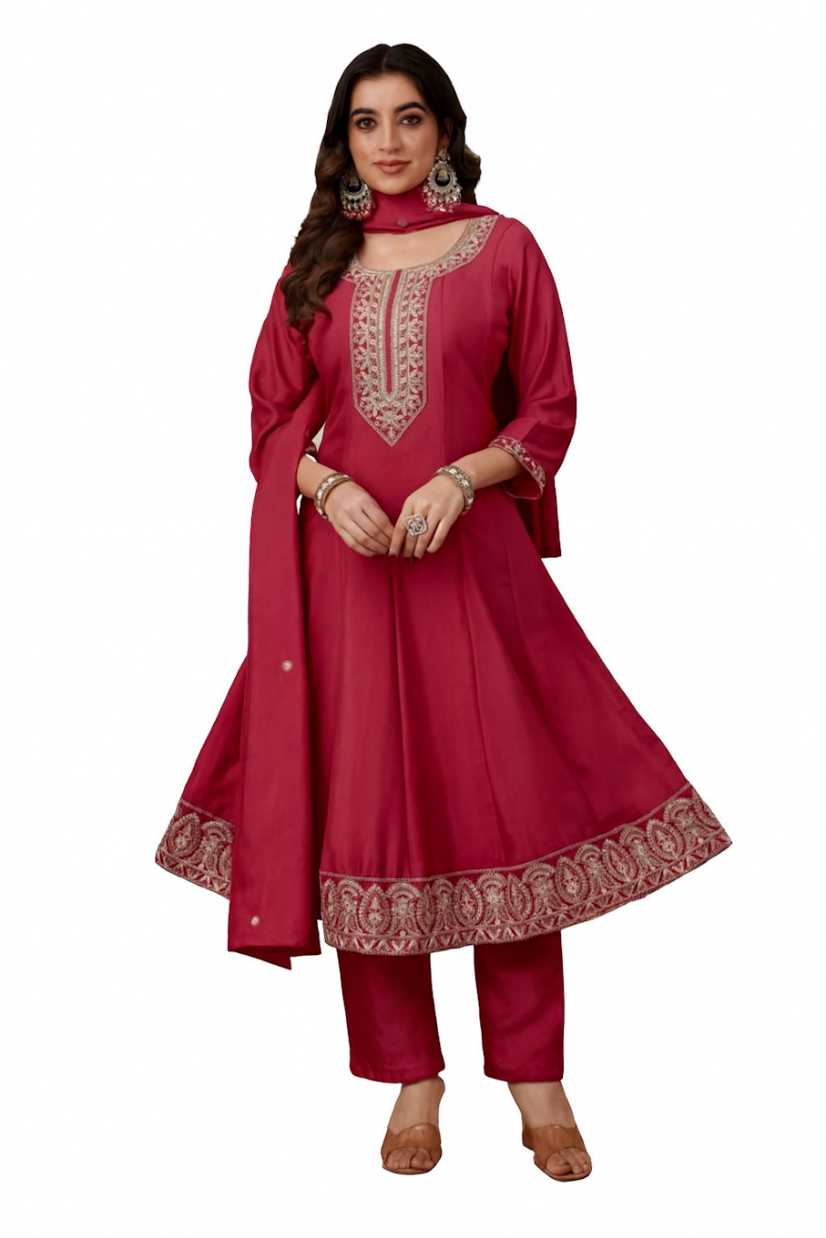 Traditional Indian Ethnic Wear Kurta Set for Women