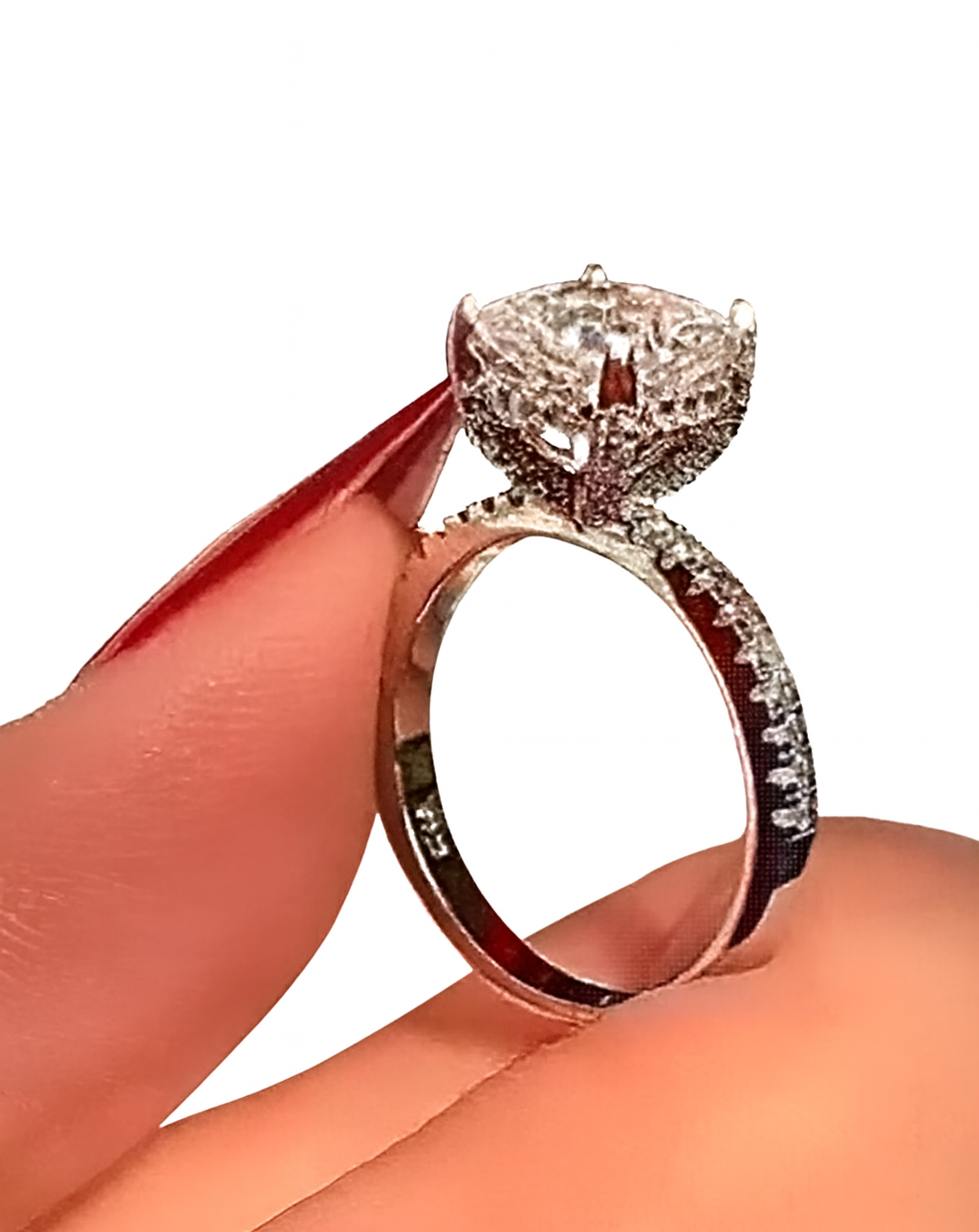 Sparkling Engagement Ring Photo