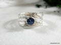 Branch Ring: Sterling Silver Nature Design - Lab Diamond Accent