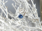Branch Ring: Sterling Silver Nature Design - Lab Diamond Accent