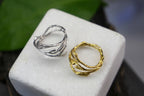 Real Jasmine Twig Gold Ring, Handmade Nature Jewelry, Organic Branch