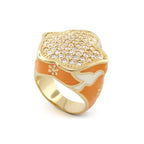Peace and Dove Cocktail Ring