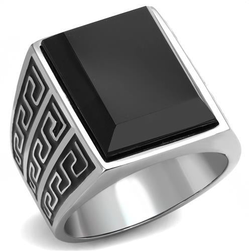 TK3076 - High polished (no plating) Stainless Steel Ring with